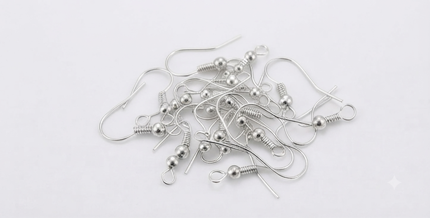 100 pcs Golden Colour Earring Fish  Hook For Making  DIY  Jewellery  & Craft