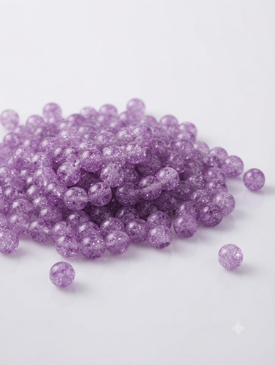 Crackle  Glass Beads, 8mm Beads, For Making Jewellery & DIY