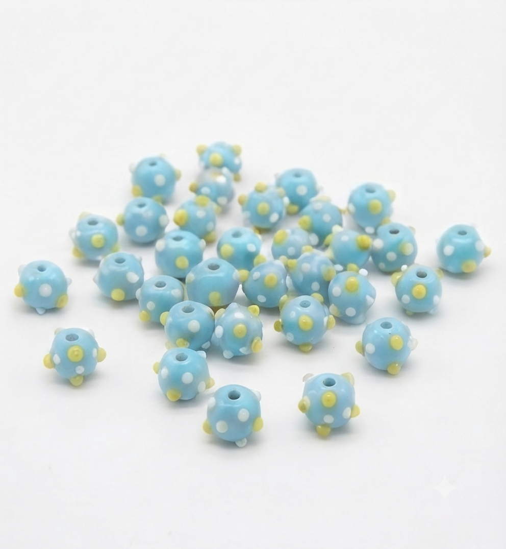 Bumpy round Lampwork  glass Beads For Making Jewellery 12mm