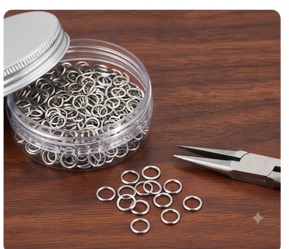 Jump Rings, Stainless Steel 6mm Jump Ring Clasp