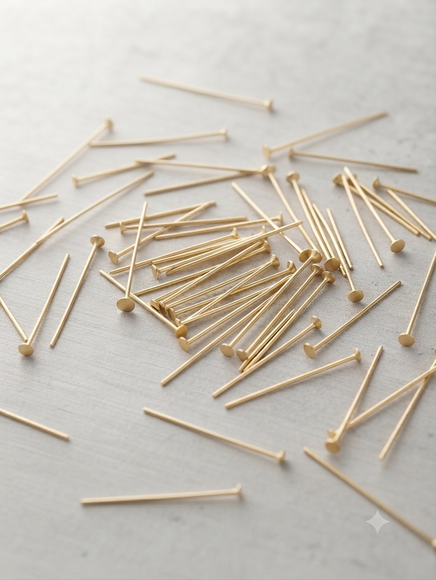 Jewellery Making | Flat Head Pins for Earrings, Necklace, Beading, DIY Craft .